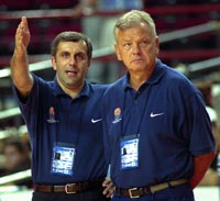 Zeljko Obradovic (left) and Dusan Ivkovic