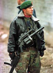 Terrorists are heavily armed