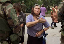 A Serb woman from Gnjilane seeking protection