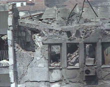 Business building in Pristina pulled down