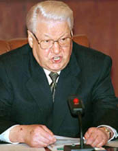 Russian President Boris Yeltsin