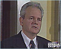 Yugoslav President Slobodan Milosevic